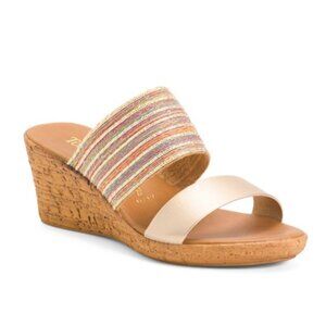 TOSCANELLA Cork Wedge Sandal made in Italy